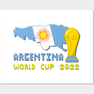 argentina world cup 2022 Posters and Art